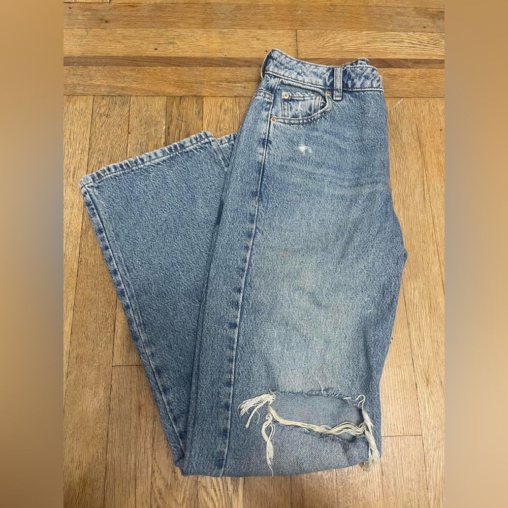Distressed Garage Denim Jeans